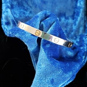 Stainless steel rivet cuff bracelet